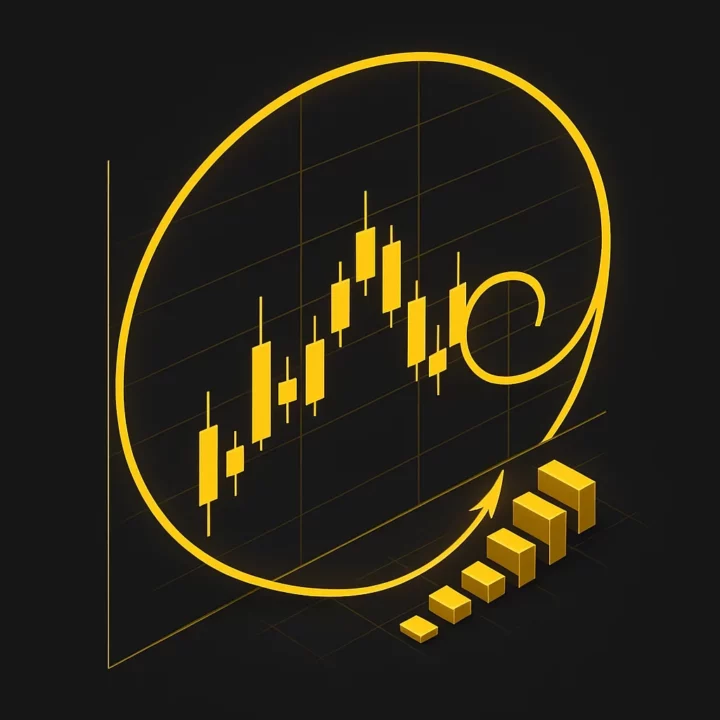 Illustration 3D isométrique de la suite de Fibonacci